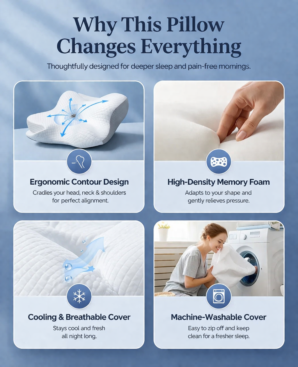 CozyRest® Neck Pillow - Ultimate Comfort Awaits!
